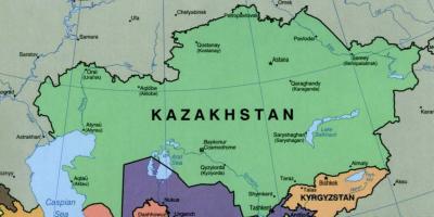 Zemljevid almaty Kazahstan