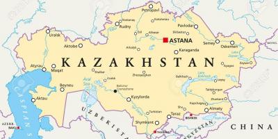 Zemljevid astana Kazahstan
